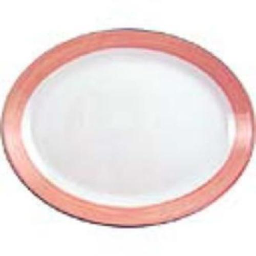 Rio Pink Coupe Oval Dish 25.5cm 10" (Box 12) (Direct)