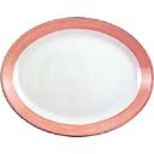 Rio Pink Coupe Oval Dish 28.0cm 11" (Box 12) (Direct)