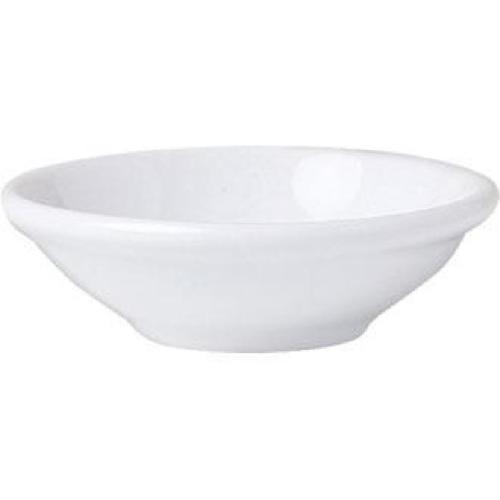 Mandarin White Dish S/S - 70mm 2 3/4" 3.25cl 1 1/4oz (Box 12) (B2B)