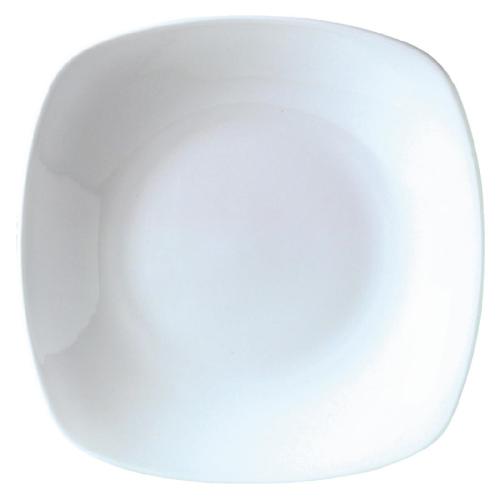 Quadro White Plate - 230x230mm 9x9" (Box 24) (B2B)