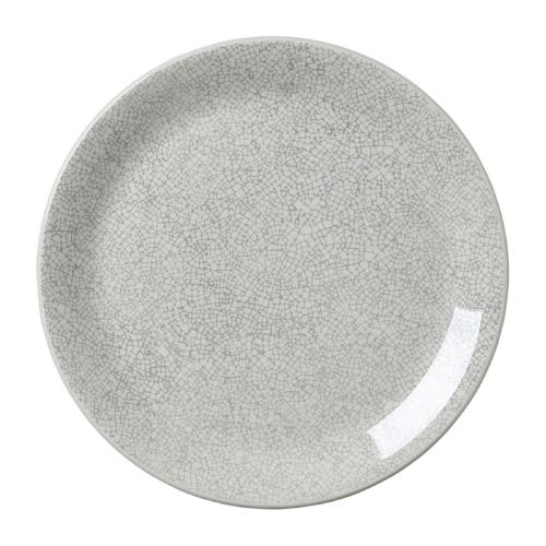 Steelite Ink Crackle Grey Coupe Plate 25.25cm (10") (Box 12) (B2B)