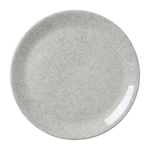 Steelite Ink Crackle Grey Coupe Plate 20.25cm (8") (Box 12) (B2B)