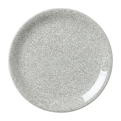 Steelite Ink Crackle Grey Coupe Plate 15.25cm (6") (Box 12) (B2B)