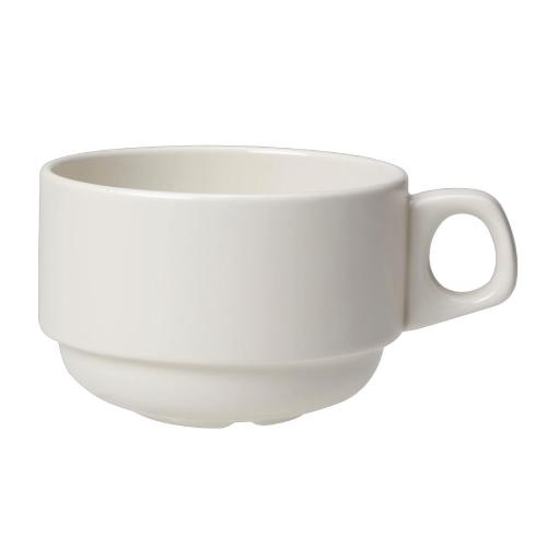 Steelite Simplicity White Cup Stacking Slimline - 28.5cl 10oz (Box 36) (B2B)