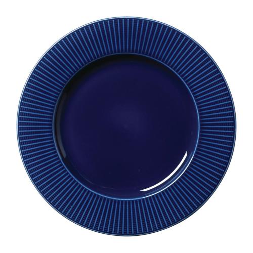 Steelite Willow Azure Gourmet Plate Large Well - 28.5cm 11 1/4" (Box 6) (B2B)