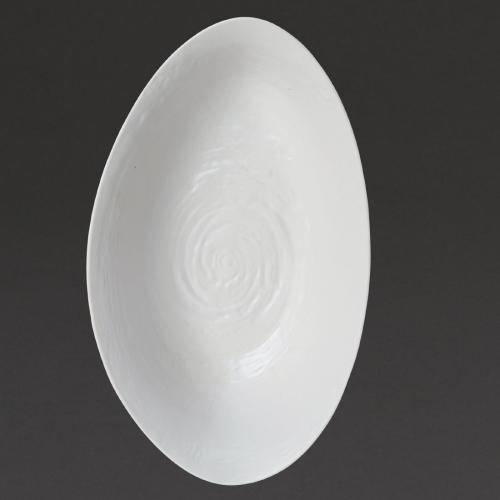 Steelite Scape White Lg Oval Bowl 40x24x10cm H 16"x9 1/2"x4" (Box 1) (Direct)