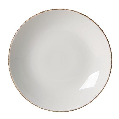 Steelite Brown Dapple Coupe Plate 25.25cm (10") (Box 24) (B2B)