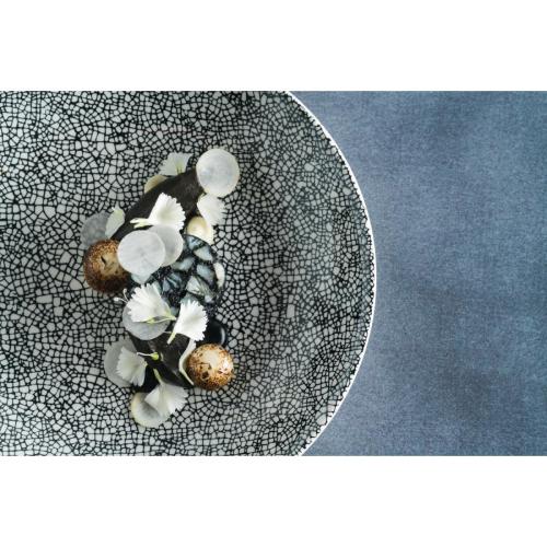 Steelite Ink Crackle Black Coupe Bowl 20.5cm (8 1/2") (Box 12) (B2B)