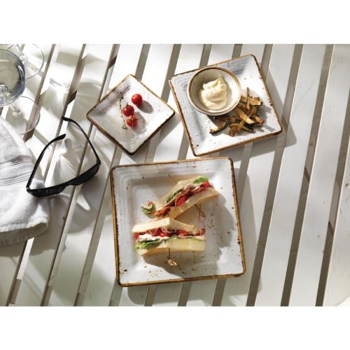 Steelite Craft White Melamine Square 17.8 x 17.8 (7" x 7") (Box 6) (Direct)