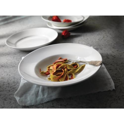 Steelite Simplicity White Bowl Nouveau27cm 10 5/8" 118cl 41 1/2oz(Box 6)(B2B)