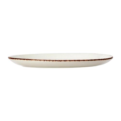 Steelite Brown Dapple Oval Coupe Plate - 20.25cm 8" (Box 24) (B2B)