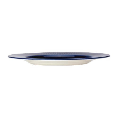 Steelite Willow Azure Gourmet Plate Large Well - 28.5cm 11 1/4" (Box 6) (B2B)