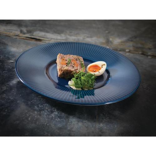 Steelite Willow Azure Gourmet Plate Medium Well 28.5cm 11 1/4" (Box 6) (B2B)