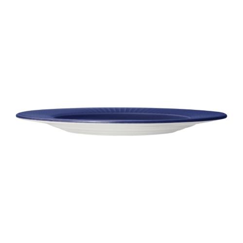 Steelite Willow Azure Gourmet Plate Accent - 18.5cm 7 1/4" (Box 12) (B2B)