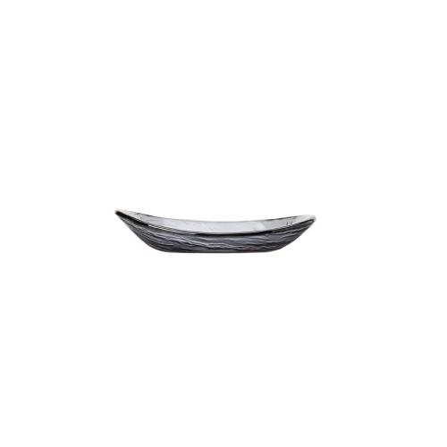 Steelite Scape Glass Smoked Oval Bowl 20cm (8") Clear (Box 12) (B2B)