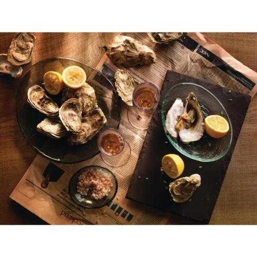 Steelite Scape Glass Smoked Round Platter 25cm (10") Clear (Box 12) (B2B)