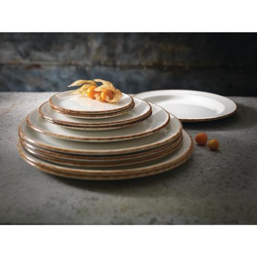 Steelite Brown Dapple Coupe Plate 30cm (11 3/4") (Box 12) (B2B)