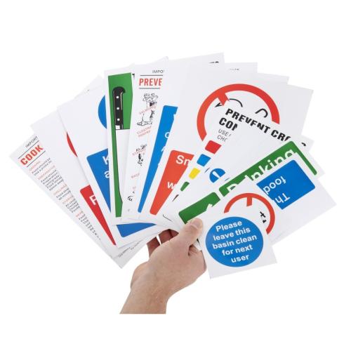 Vogue Food Preparation Sign Pack (15 Notices) (Self-Adhesive)