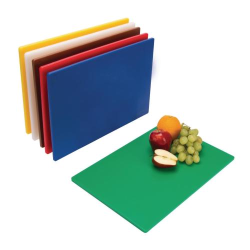 Hygiplas Low Density Chopping Boards - 450x300x10mm 17 3/4x12" (Set 6)
