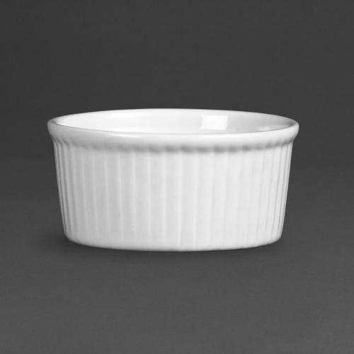 Olympia Whiteware Ramekin - 80mm 90ml 3 1/10fl oz (Box 12)