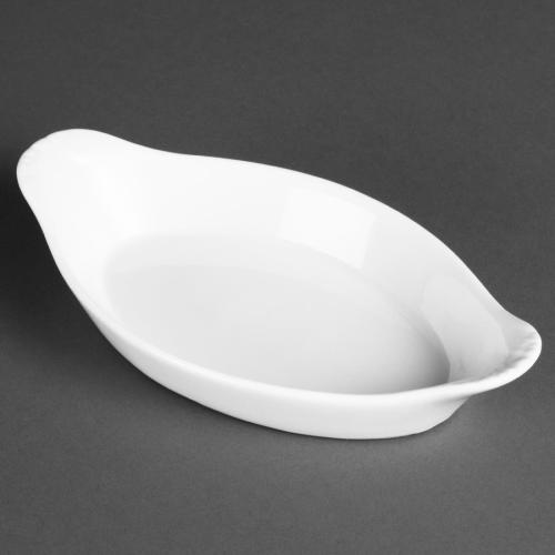 Olympia Whiteware Oval Eared Dish - 215ml 7 1/5fl oz (Box 6)