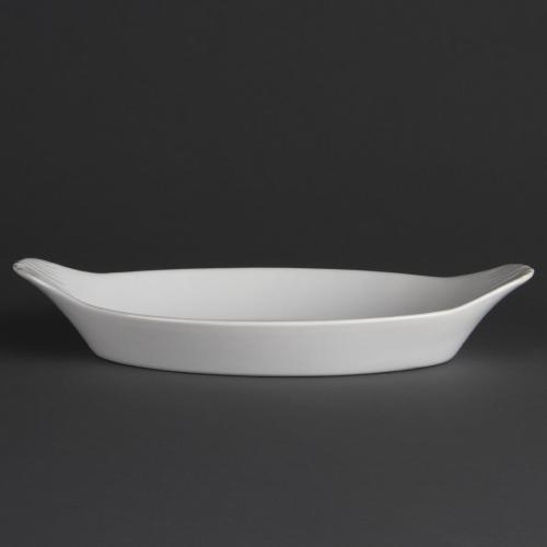 Olympia Whiteware Oval Eared Dish - 600ml 20 1/5fl oz (Box 6)
