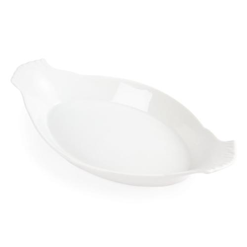 Olympia Whiteware Oval Eared Dish - 970ml 32.7fl oz (Box 6)