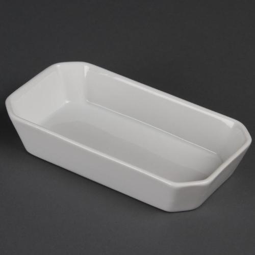Olympia Whiteware Oblong Hors D'oeuvre Dish - 37x185x96mm (Box 6)