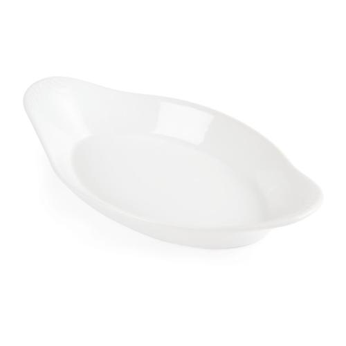 Olympia Whiteware Oval Eared Dish - 270ml 9 1/10fl oz (Box 6)