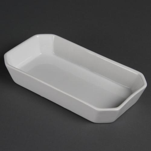 Olympia Whiteware Oblong Hors D'oeuvre Dish - 40x235x122mm (Box 6)