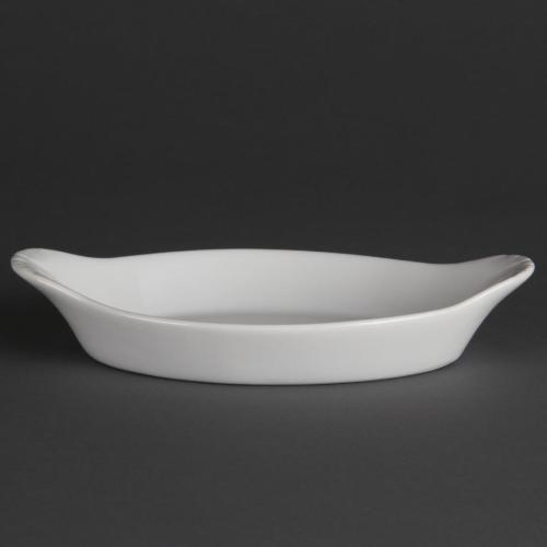 Olympia Whiteware Oval Eared Dish - 215ml 7 1/5fl oz (Box 6)