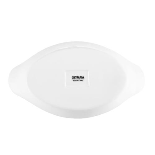 Olympia Whiteware Oval Eared Dish - 215ml 7 1/5fl oz (Box 6)