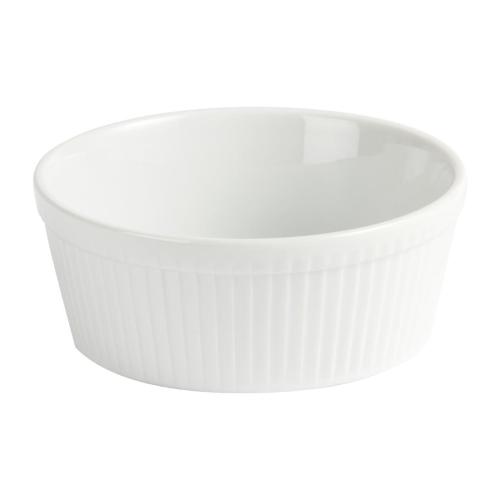Olympia Whiteware Souffle Dish - 128mm (Box 6)