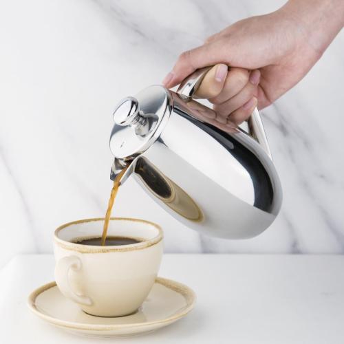 Olympia Cafetiere Insulated St/St - 3 Cup 350ml (B2B)