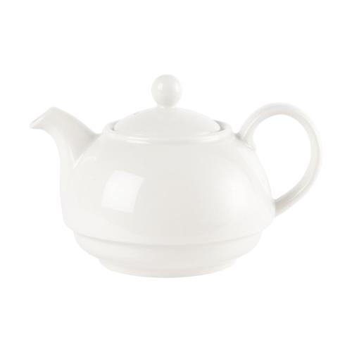White One Cup Teapot - 13oz (Box 4) (Drect)