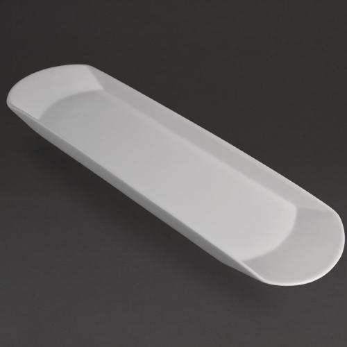 Olympia Whiteware Gondola Platter White - 650x190mm