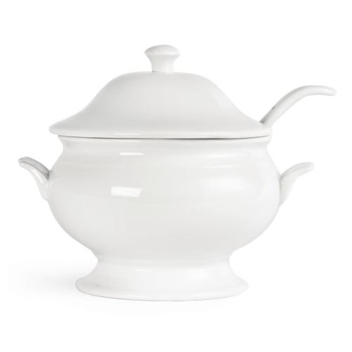 Olympia Whiteware Soup Tureen & Ladle White - 227x250mm