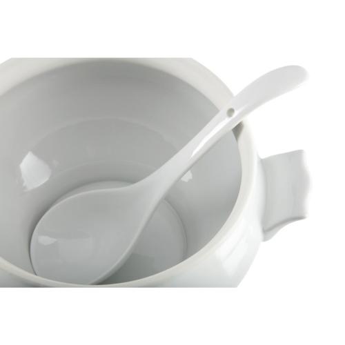 Olympia Whiteware Soup Tureen & Ladle White - 227x250mm