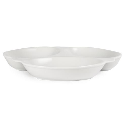 Olympia Whiteware Vegetable Dish 3 Section White - 250x250mm (Box 6)