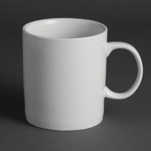 Olympia Whiteware Large Mug White - 480ml 16 1/5fl oz (Box 12)
