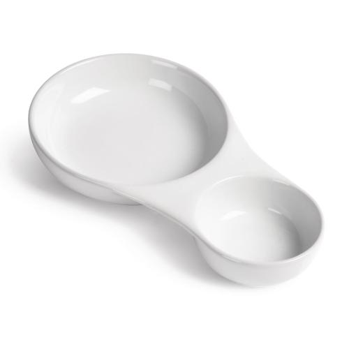 Olympia Whiteware Serving Bowl "Spoon" Shape - 205x120mm 8x4 3/4" (Box 6)