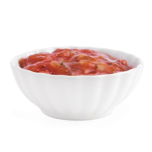 Olympia Whiteware Miniature Ribbed White - 81mm 3 1/4" (Box 12)