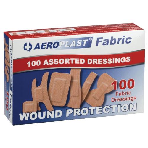 Plasters Assorted Fabric (Pack 100)