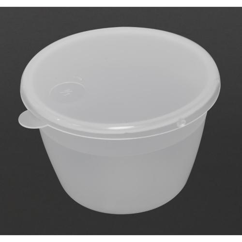 Pudding Basin Polyprop inc Lid - 1/4pint 83mm (Pack 12)