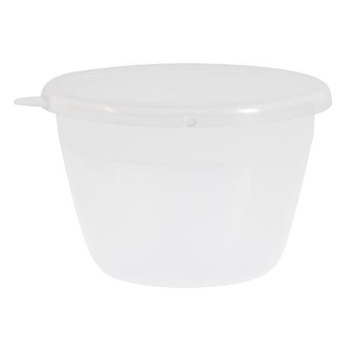 Pudding Basin Polyprop inc Lid - 1/4pint 83mm (Pack 12)