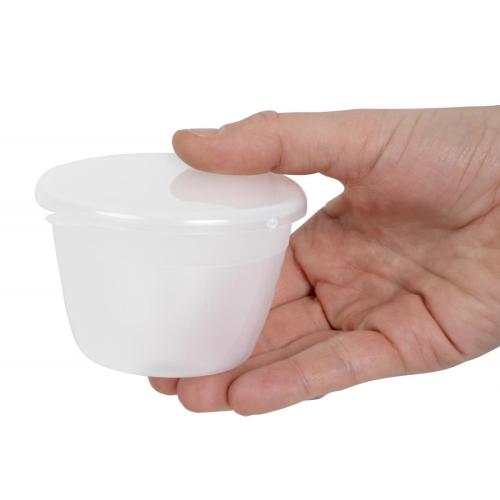 Pudding Basin Polyprop inc Lid - 1/4pint 83mm (Pack 12)