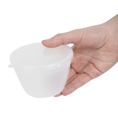 Pudding Basin Polyprop inc Lid - 1/2pint 102mm dia (Pack 12)