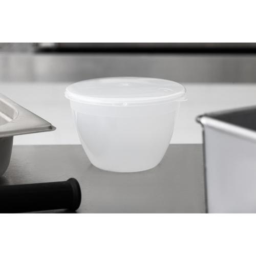 Pudding Basin Polyprop inc Lid - 1pint 121mm dia (Pack 12)