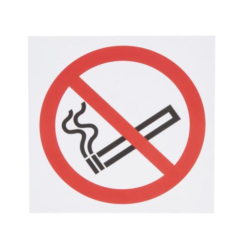 Vogue No Smoking Symbol Window - 100x100mm 4x4" (Self Adhesive)