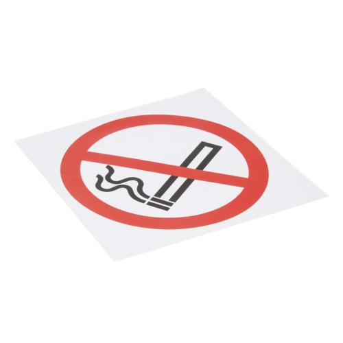 Vogue No Smoking Symbol Window - 100x100mm 4x4" (Self Adhesive)
